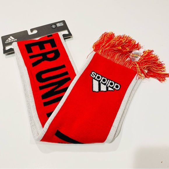 Adidas Manchester United Scarf MUFC Soccer Football England Premier League OS - Picture 8 of 16